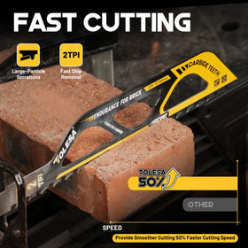 TOLESA hollow brick cut blade for precise demolition openings