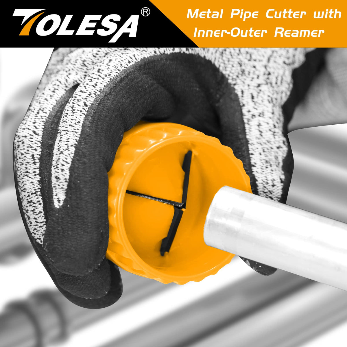TOLESA robust aluminum body provides durable performance in professional plumbing.