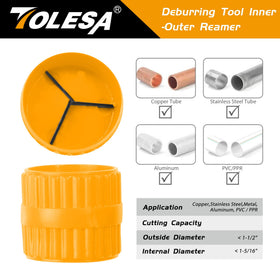 TOLESA adjustable knob helps quick, secure clamping on various pipe diameters.