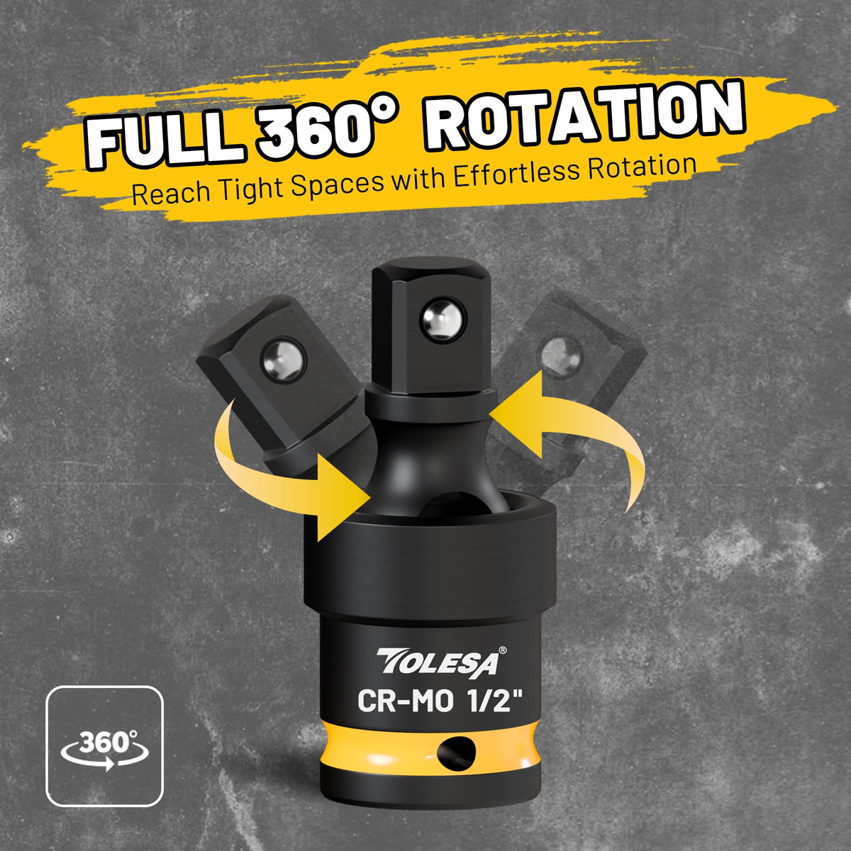 TOLESA black manganese coating resists corrosion and extends tool life.