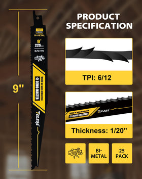 TOLESA blades with universal shank fit multiple brands for quick tool swaps.