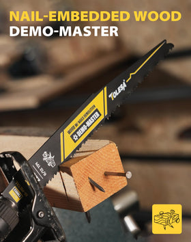 TOLESA versatile blades handle wood, PVC, plywood, nails, and more for everyday tasks.