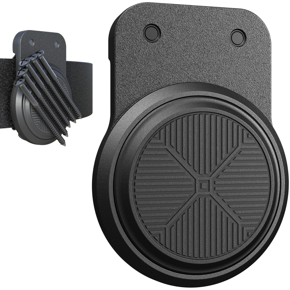 Tolholder magnetic tool holder on a belt clip for quick access to tools.