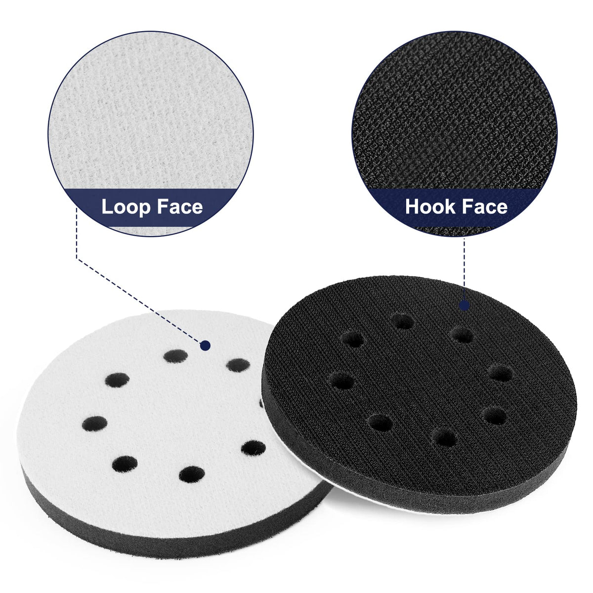 TolleSonne 8-hole design clears dust and extends disc life.