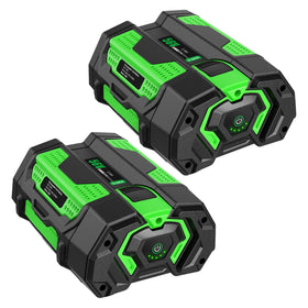 Tomapex 56V 5.0Ah upgrade battery in sleek 2-pack for EGO tools.