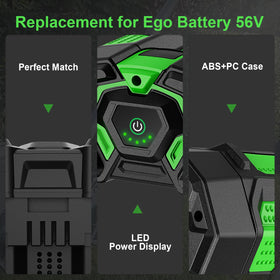 Tomapex battery compatibility with the EGO ecosystem for a wide range of tools.
