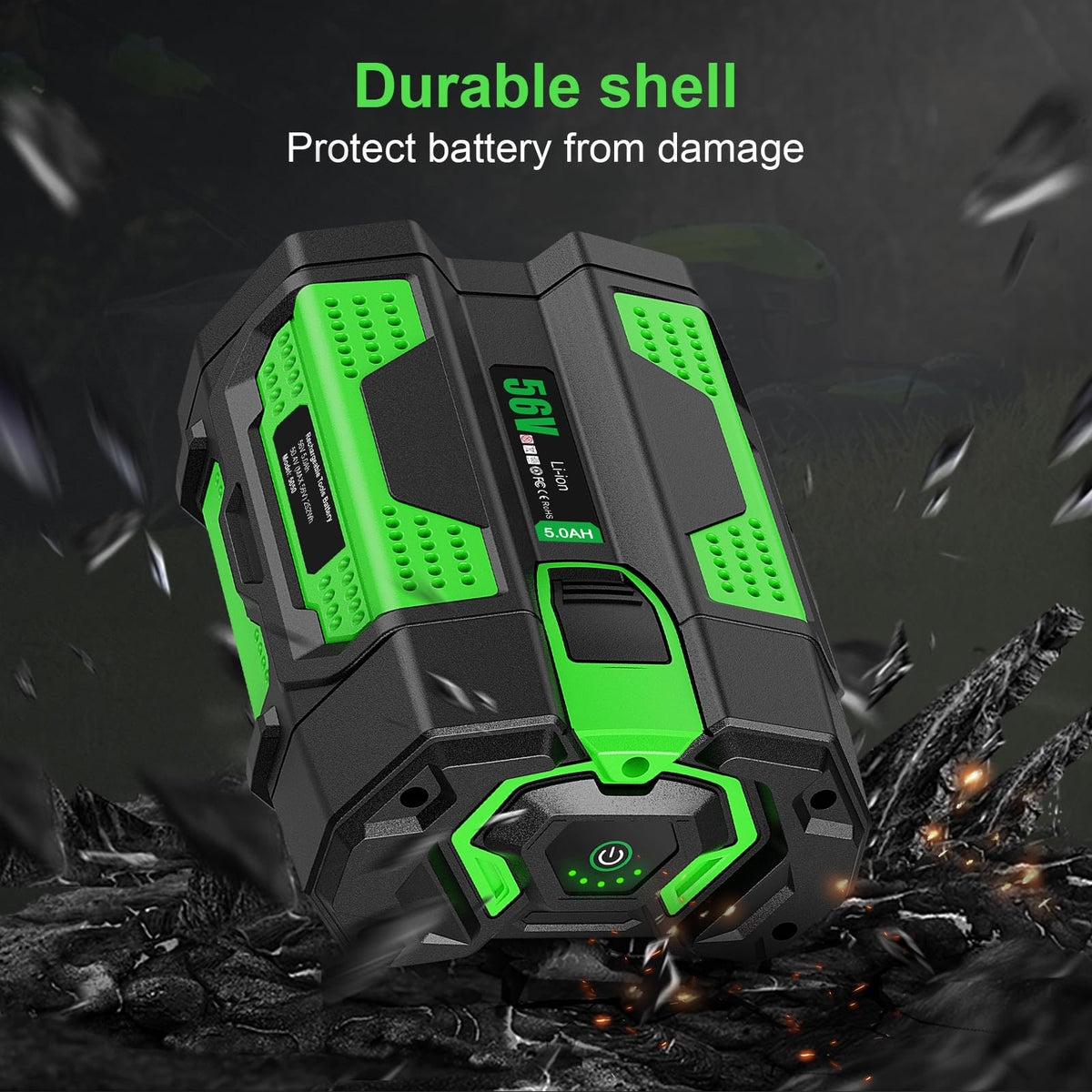 Tomapex 56V battery with intelligent thermal management for stable performance.