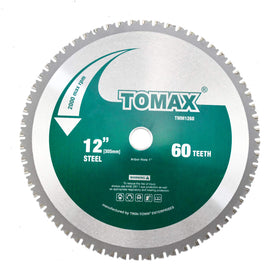 TOMAX 12-inch blade with 1-inch arbor for durable steel cutting