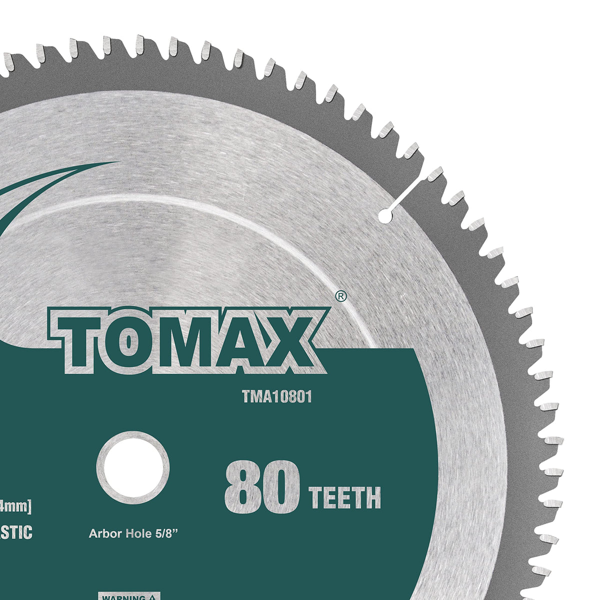TOMAX 58-arbor assembly enables quick blade changes.