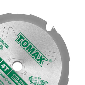 Tomax PCDM61204 arbor illustrating 5/8-inch DMK for stable, precise cuts.