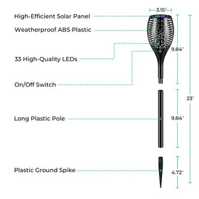 TomCare 12-hour battery torches offer all-night visibility.