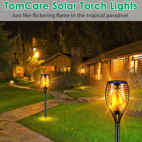 TomCare auto on/off torch makes outdoor lighting effortless and convenient.