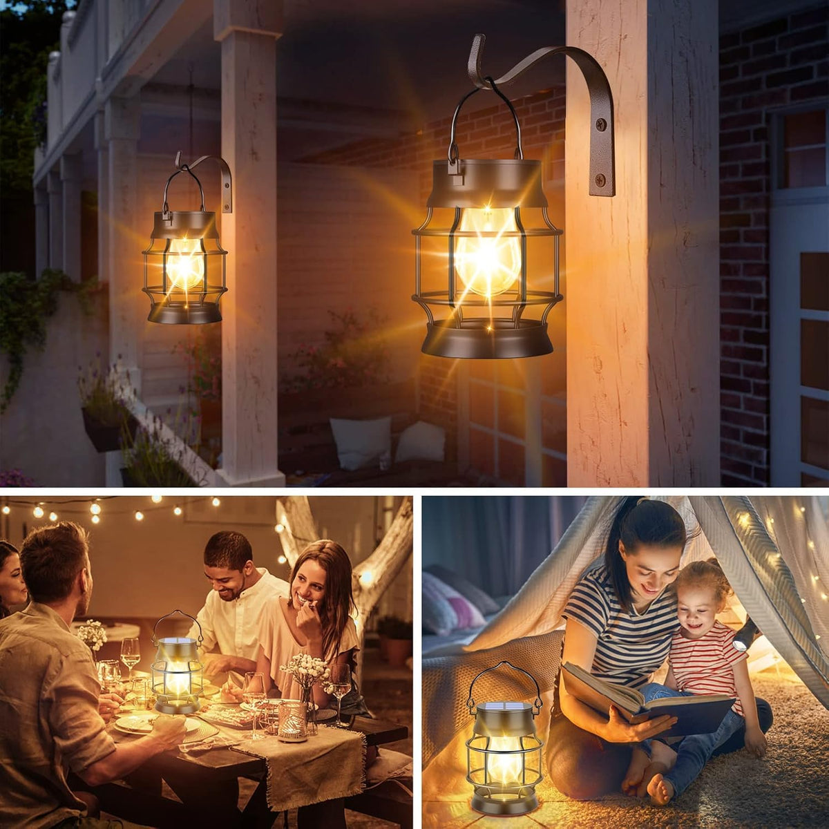TomCare camping and patio lantern offers portable mood lighting during gatherings.