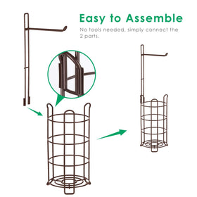TomCare easy installation with dispenser and storage shelf