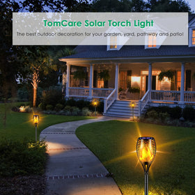TomCare four-pack provides uniform lighting across garden and walkway edges
