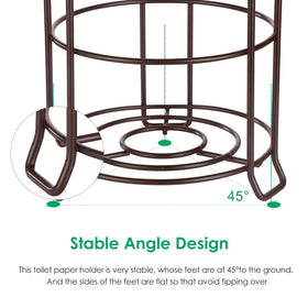 TomCare freestanding bathroom organizer fits any space