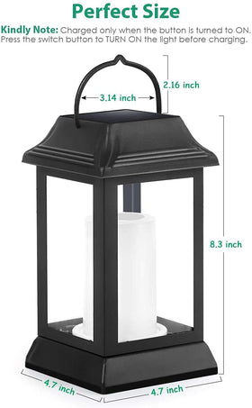 TomCare lantern features vintage black design for garden charm