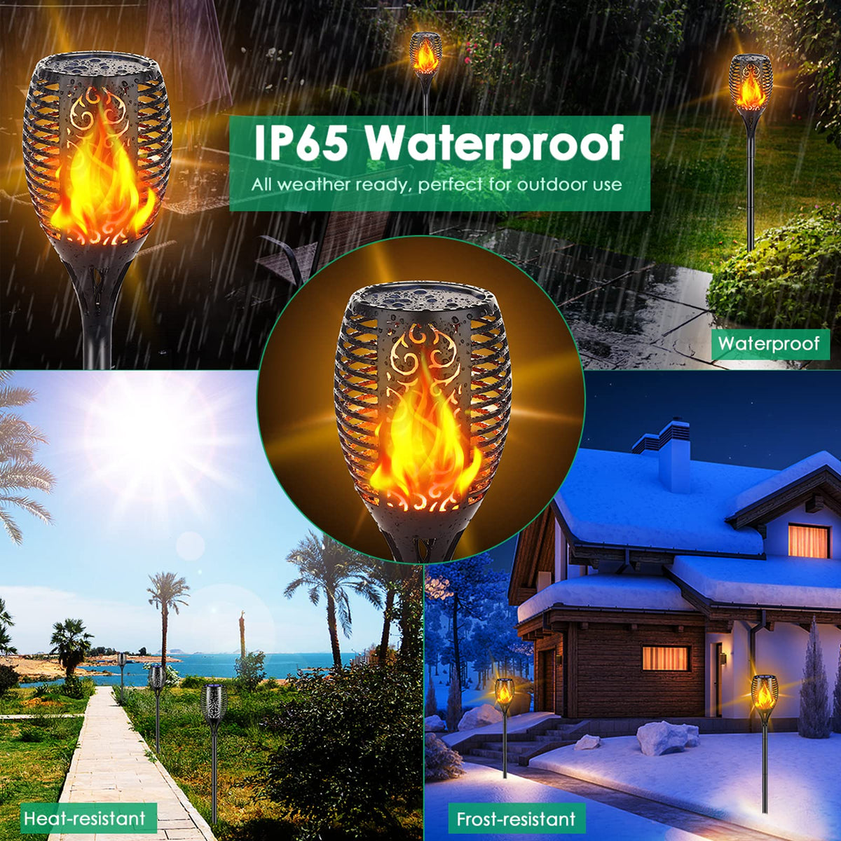 TomCare 43-inch torches guide guests along pathways with a welcoming glow