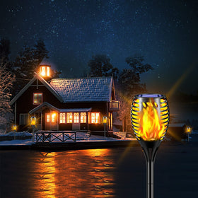 TomCare no-wiring installation torch easy to place along walkways