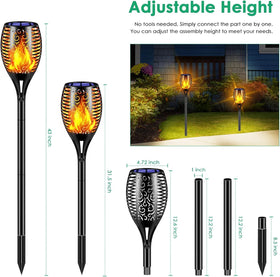 TomCare 99-led flame torch outdoor lighting for pathways and patios.