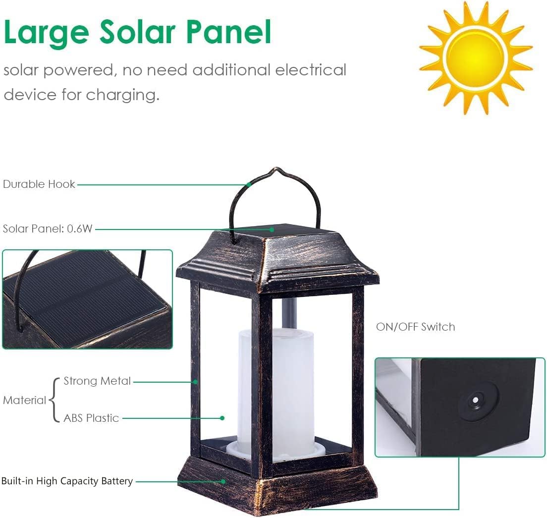 TomCare waterproof lantern ready for rain or snow in outdoor spaces.
