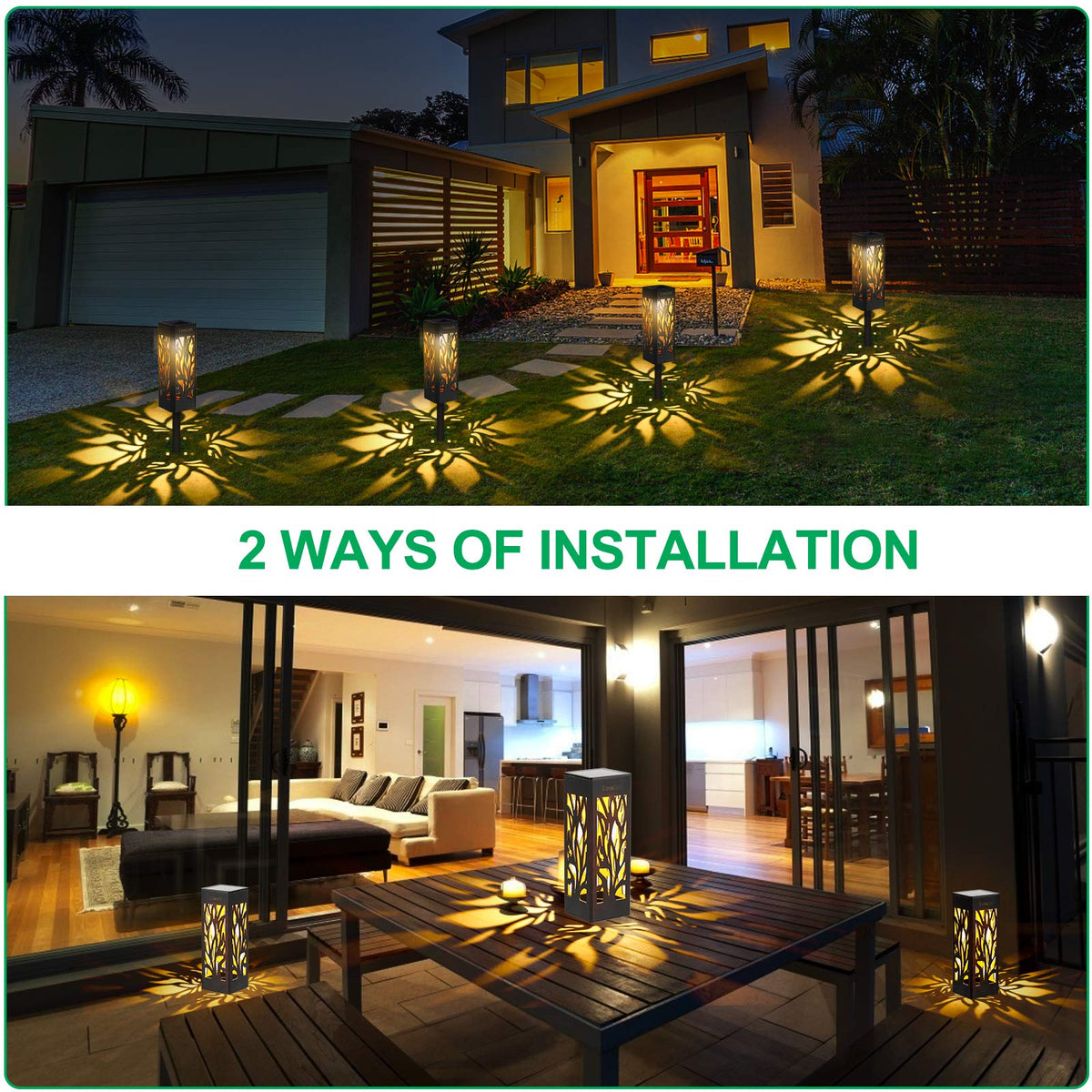 TomCare lights install easily by inserting into soil without tools