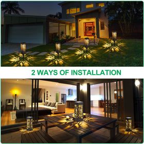 TomCare lights install easily by inserting into soil without tools