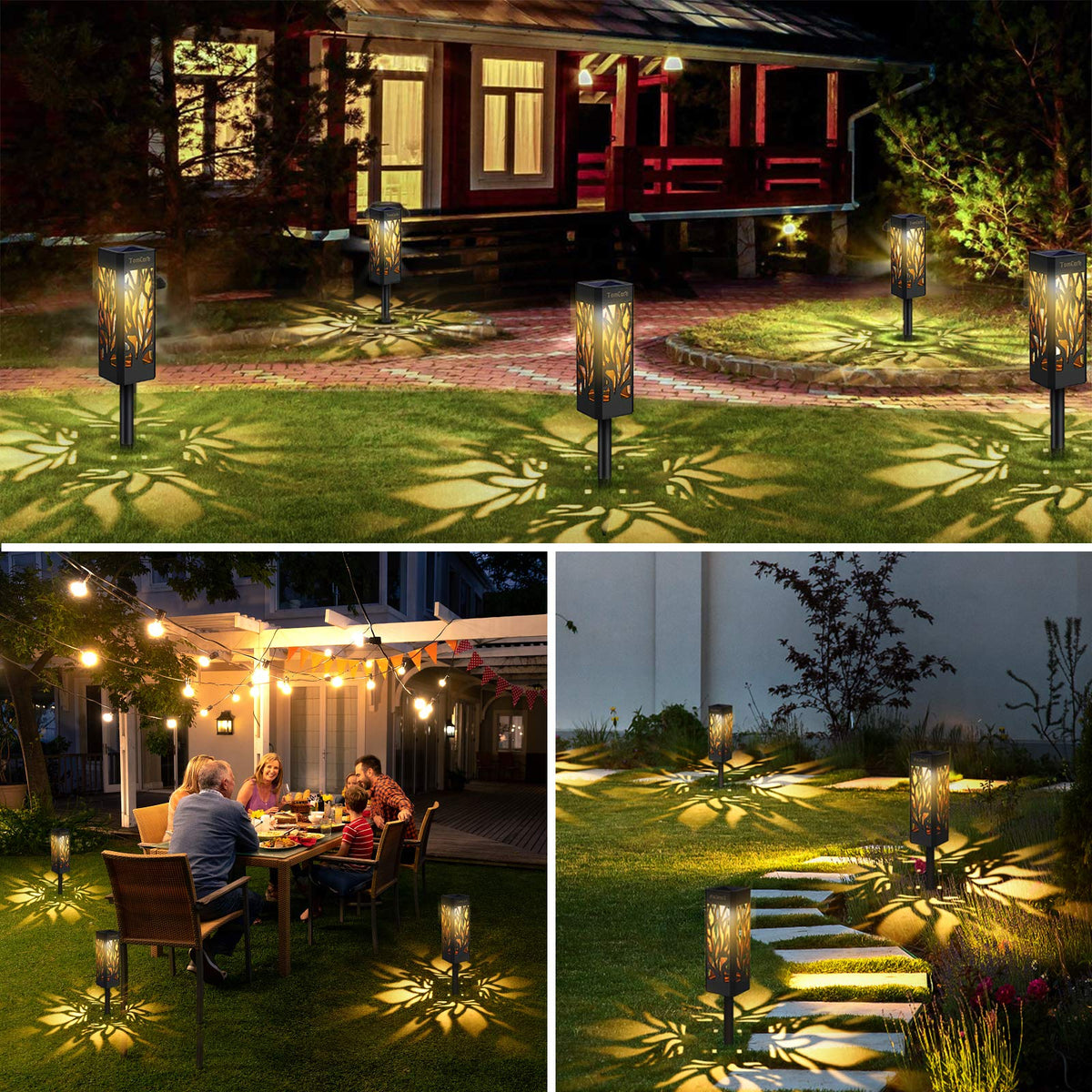 TomCare eight-pack outdoor set provides even brightness along pathways
