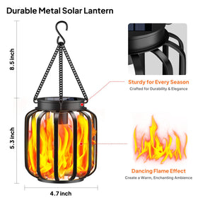 TomCare flame lanterns create cozy garden ambiance for gatherings.