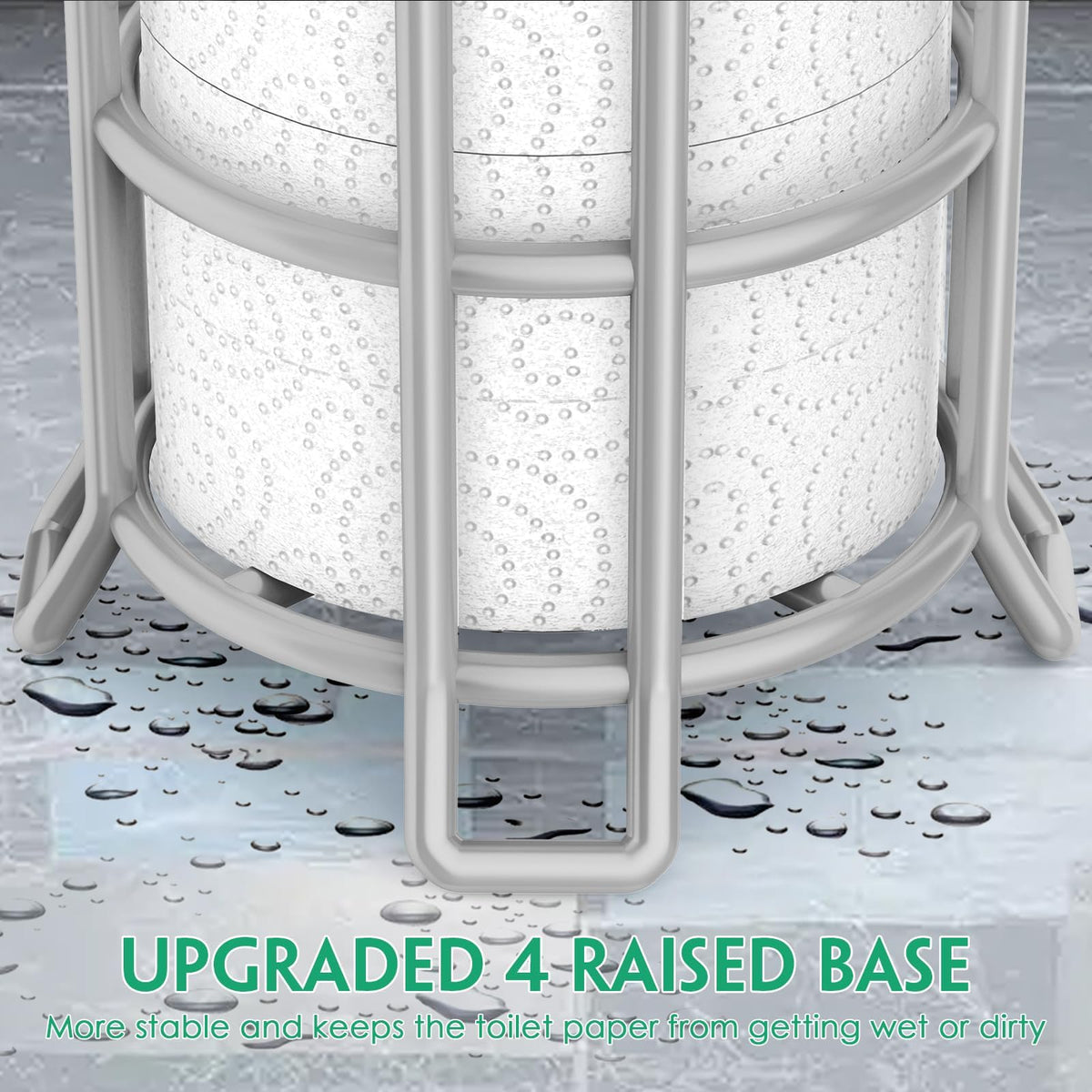 TomCare four raised feet keep the unit elevated from the floor