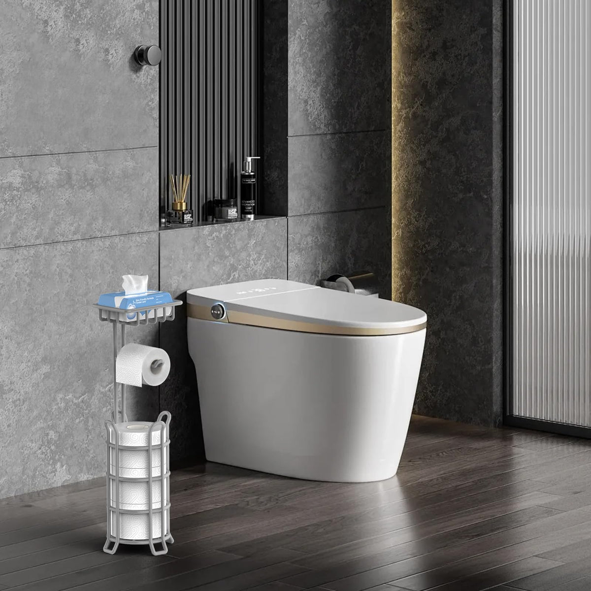 TomCare freestanding organizer suitable for bathroom and more