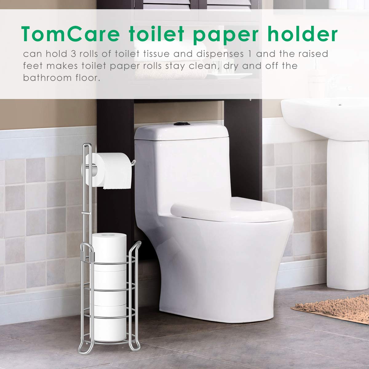 TomCare movable stand can be relocated across rooms for flexible placement