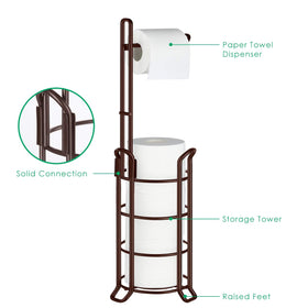 TomCare storage for three spare rolls adds convenience