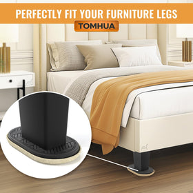 TOMHUA easy-install sliders under legs with no tools required, ready to use.
