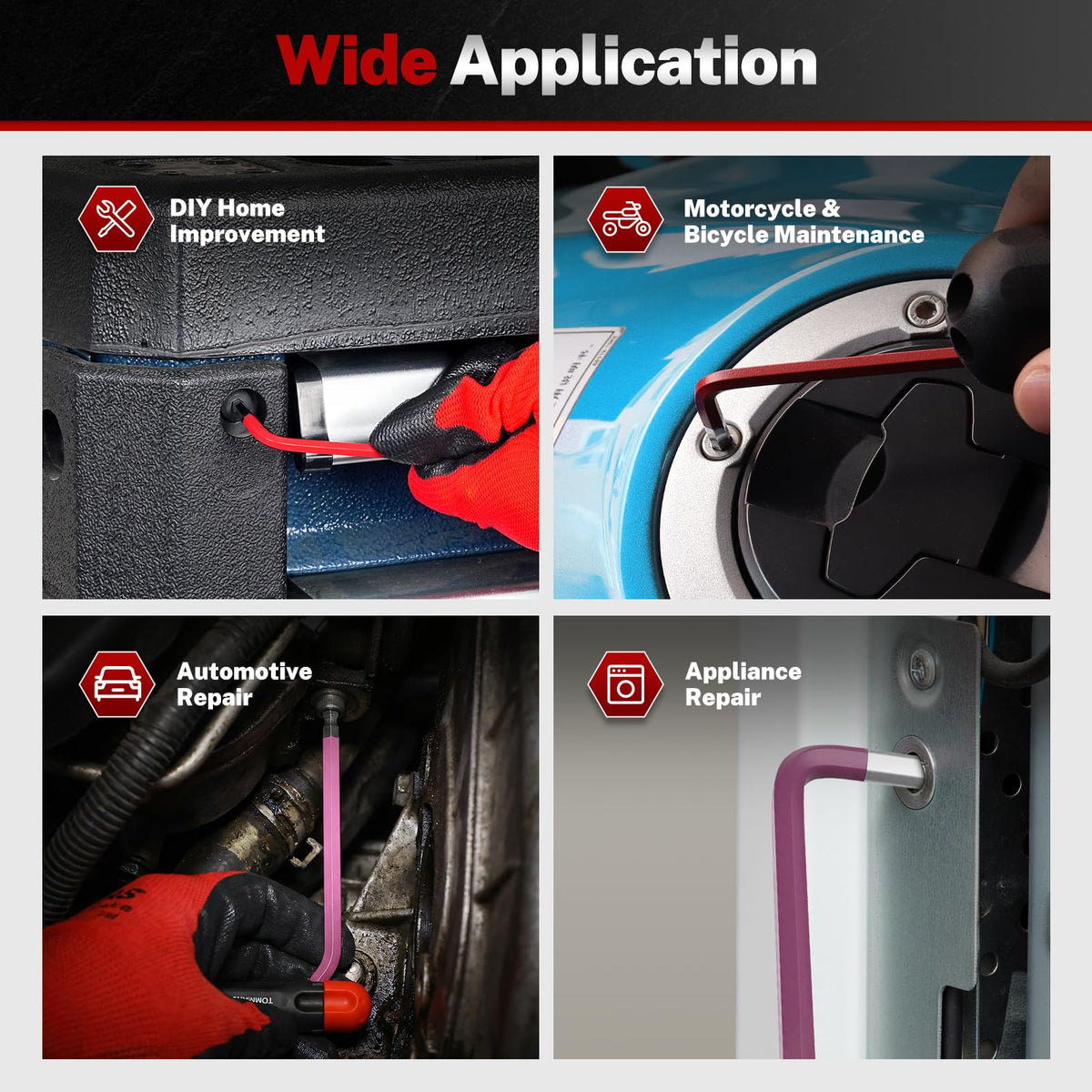 TOMMARS angled access up to 25 degrees for tight spots.