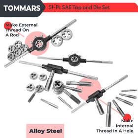 TOMMARS flat screwdriver and centre punch for prep and alignment
