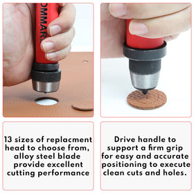 TOMMARS removable pinpoint feature enabling hole disk cutting without middle holes.