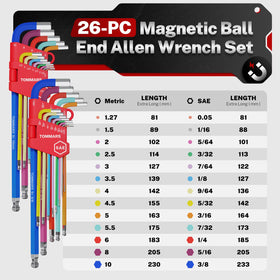 TOMMARS magnetic ball-end closeup shows durable precision tools for tight spaces.