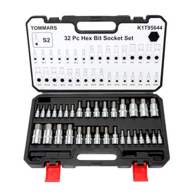 TOMMARS Master Allen hex socket set in case showing complete metric and SAE range.