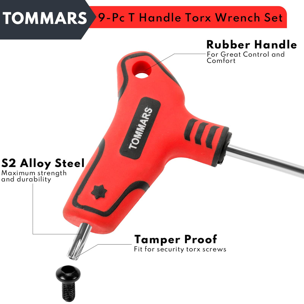 Short or long arm design helps reach tight spaces.