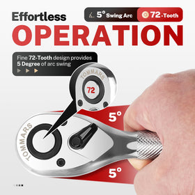 TOMMARS Stubby ratchet durable kit for pro use.