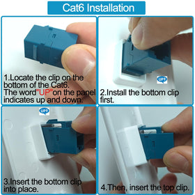 Tomoder gold-plated RJ45 contacts for reliable connections.