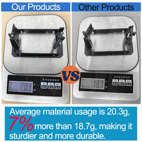 Tomoder package contents show wall plates, screws, and mounting brackets.