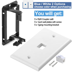 Tomoder 5-pack includes wall plates and keystone components for easy setup.