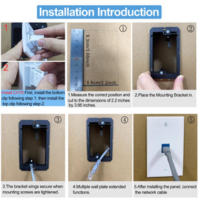 Tomoder white 1-gang wall plate for clean installations.