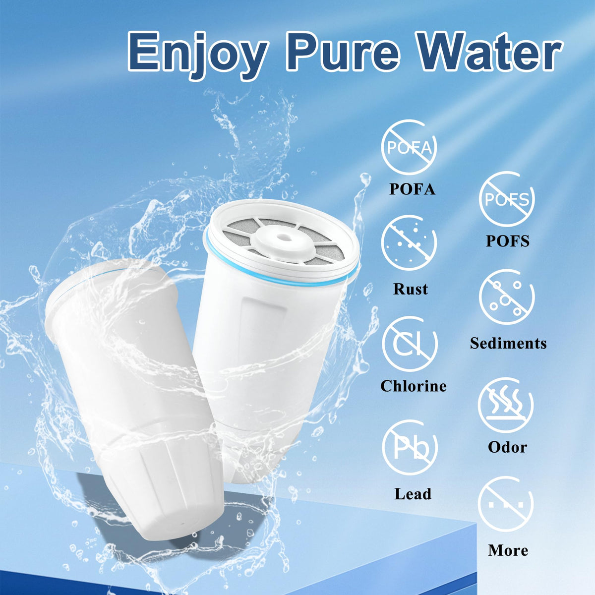 Tomoon ZR-001 monthly replacement reminder supports consistent water quality.