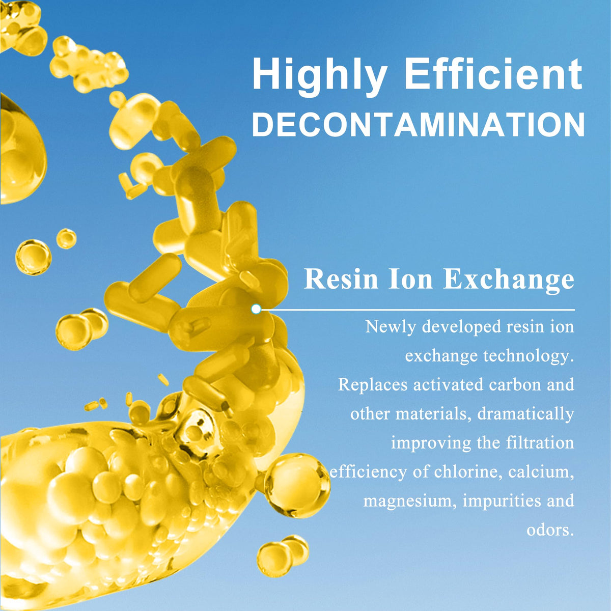Tomoon ZR-001 yellow resin particles enable higher filtration efficiency.
