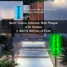Tomskiko Solar Address Sign alignment templates aid neat setup