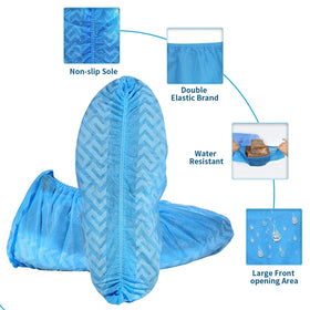 Tomus-UNI X-Large Shoe Covers non-slip ribs enhance safety.