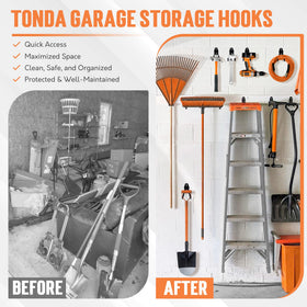 TONDA bike hanging on wall for space-saving garage setup